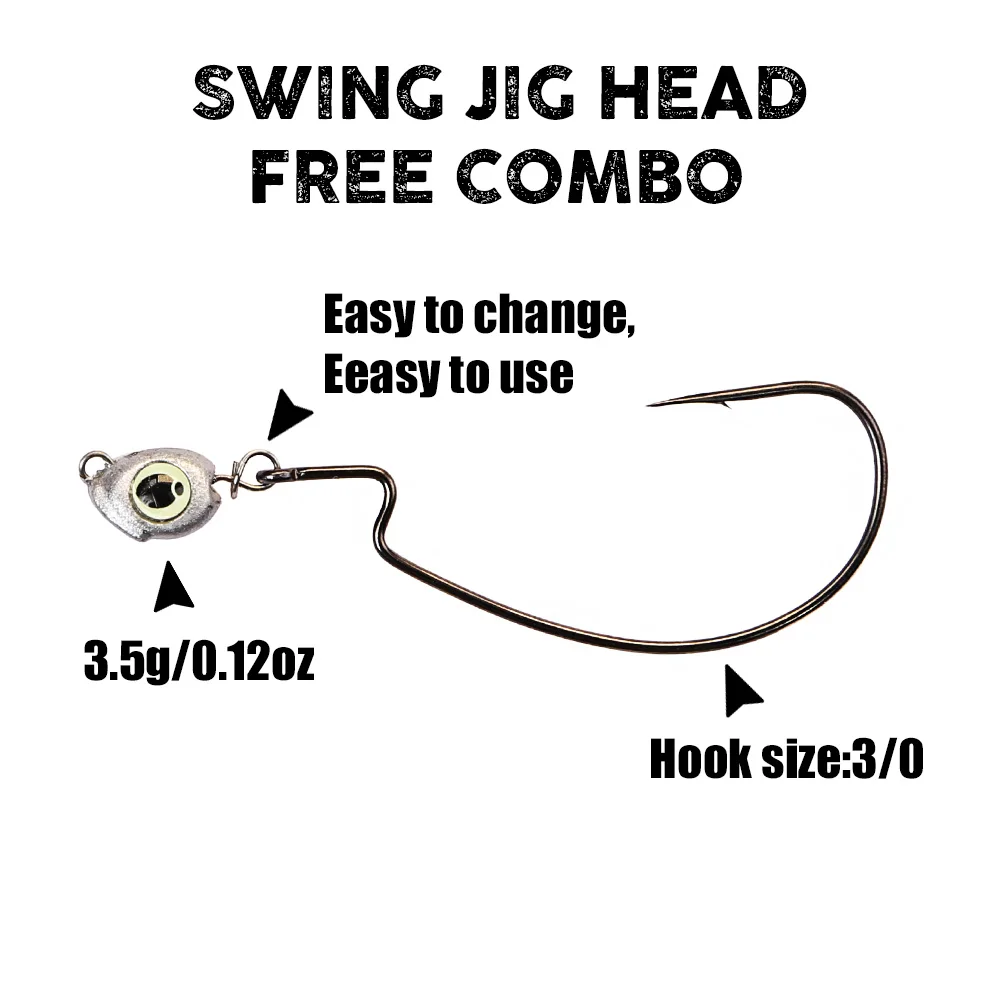 B&U Swing Jig head cheburashka - Fishing Hook Jig incelemesi ve fiyatı