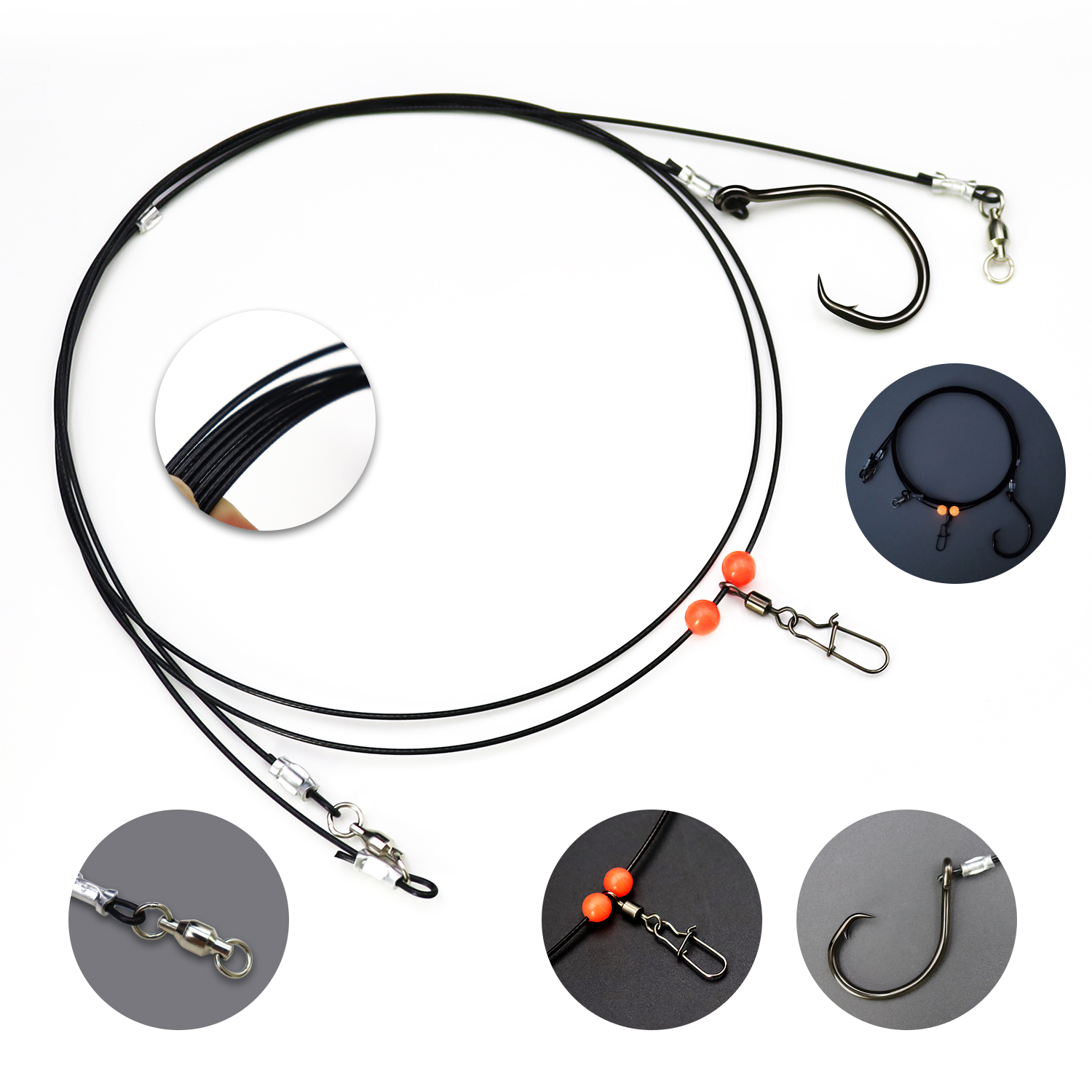 ZYZHE 1pc Sea Fishing Rigs Wit - Fishing Hook Circle incelemesi ve fiyatı