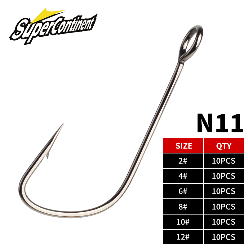 Supercontinent 2#-12# 10pcs Ba - Fishing Hook Offset incelemesi ve fiyatı