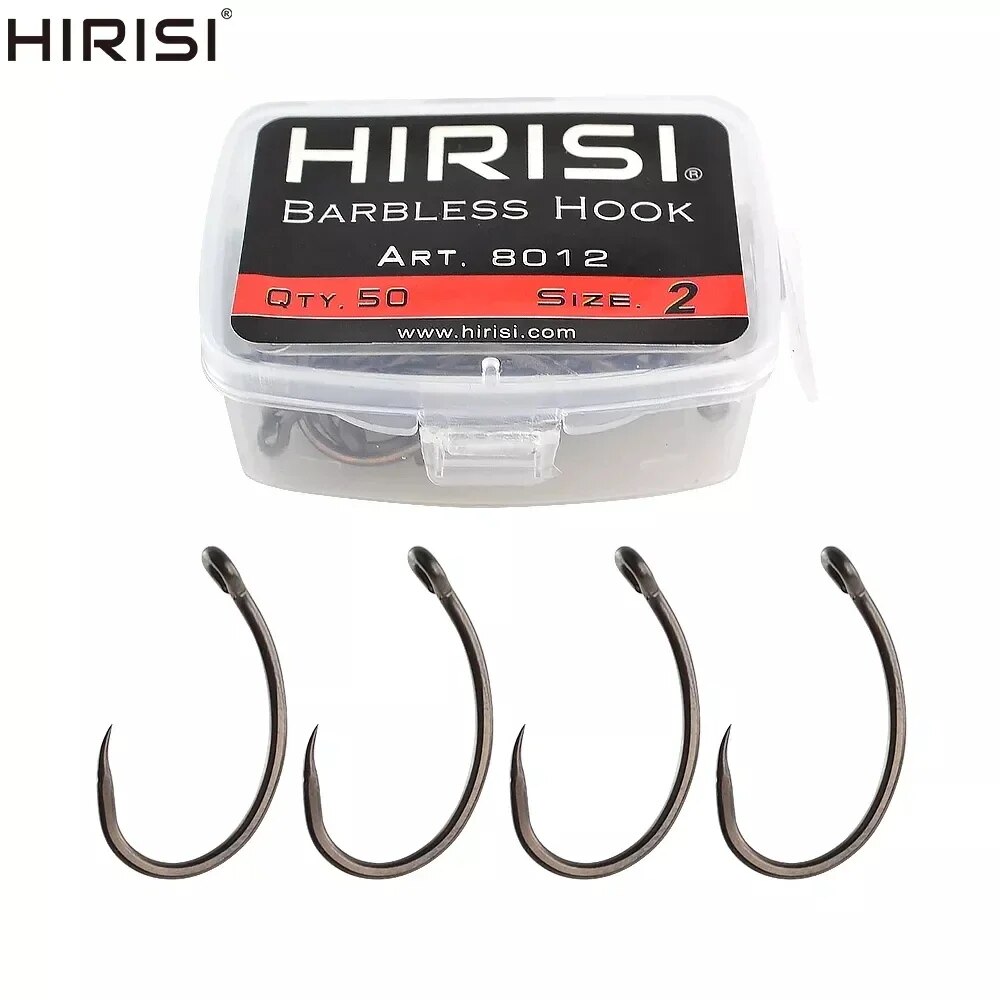 Hirisi 50pcs Coating High Carb - Fishing Hook Barbless incelemesi ve fiyatı