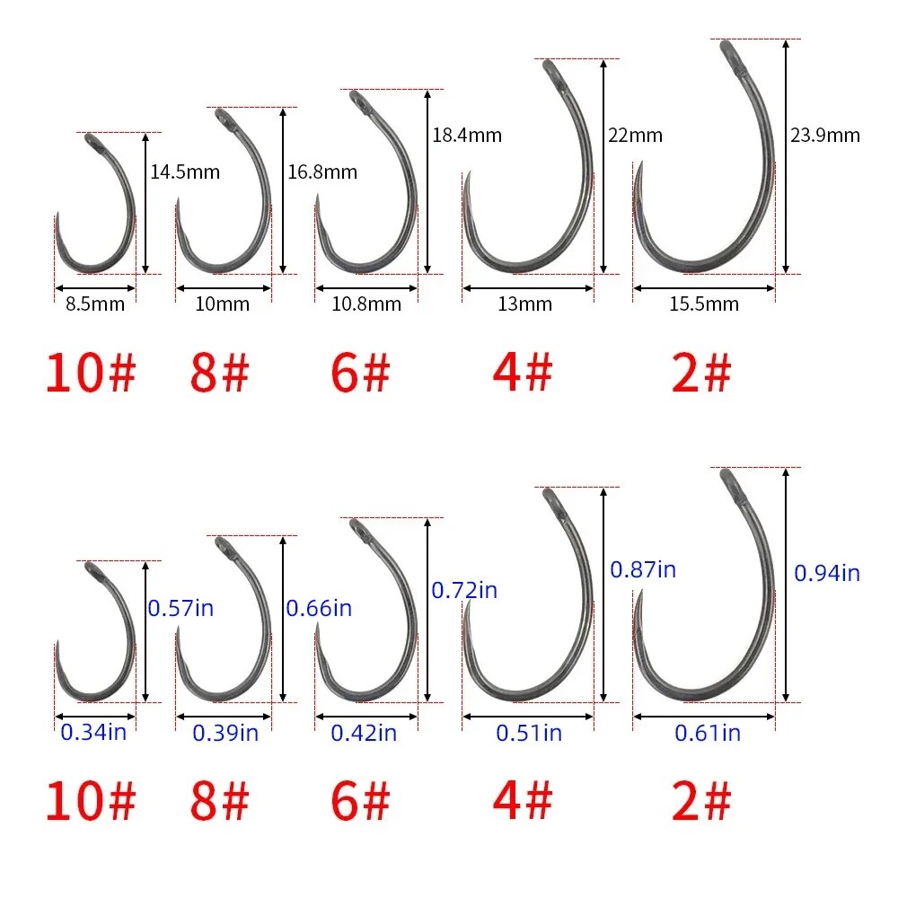 Hirisi 50pcs Coating High Carb - Fishing Hook Barbless incelemesi ve fiyatı