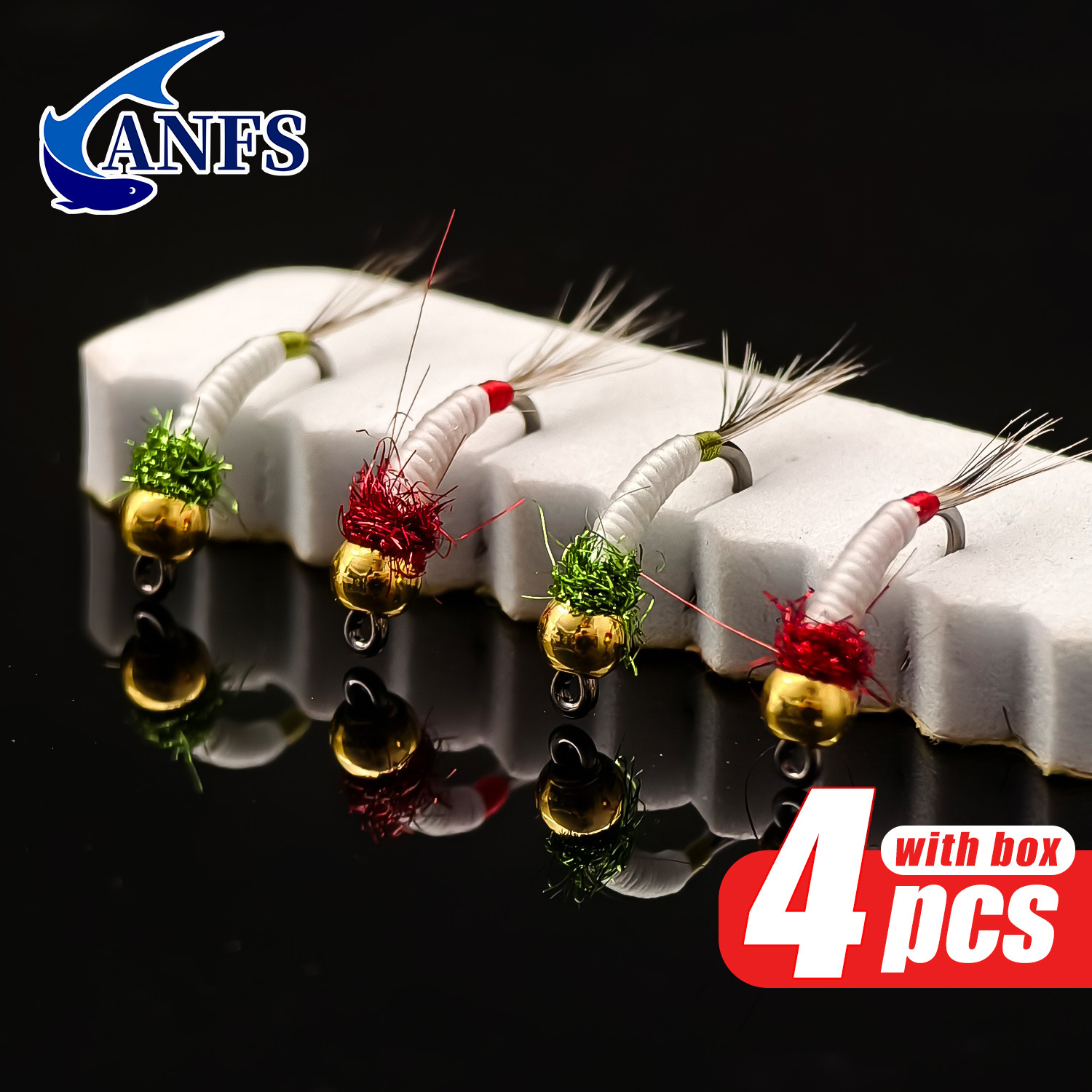 ANFS 4pcs Midge Nymph Flies As - Fishing Hook Assortment incelemesi ve fiyatı